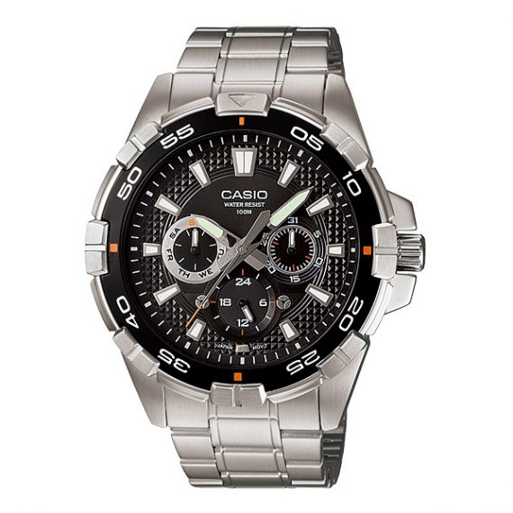 CASIO Collection MTP-1069D-1A Orologio Uomo Diver Look