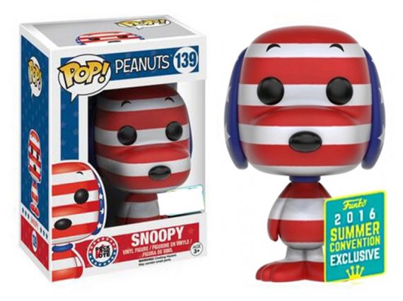 Funko POP! Peanuts SNOOPY PATRIOTIC 139 SDCC 2016