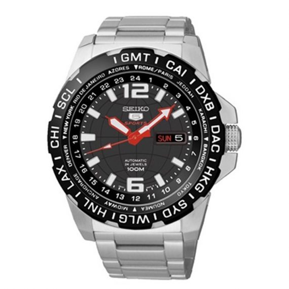 SEIKO 5 Sports SRP685K1 Orologio Uomo GMT Automatico