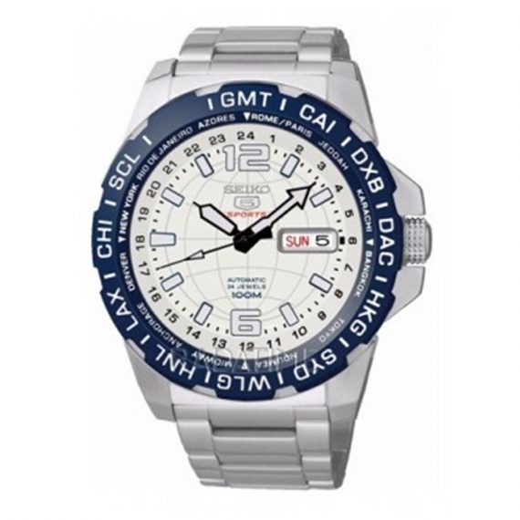 SEIKO 5 Sports SRP687K1 Orologio da Polso GMT Automatico Uomo 100m