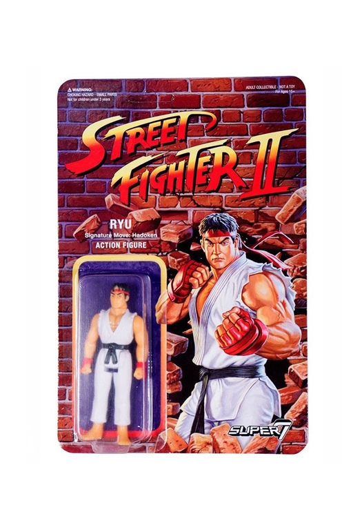 Street Fighter II Super 7 ReAction RYU Action Figure 10cm