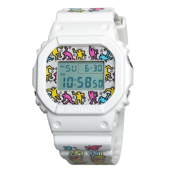 CASIO G-Shock DW-5600 KEITH HARING WHITE Version