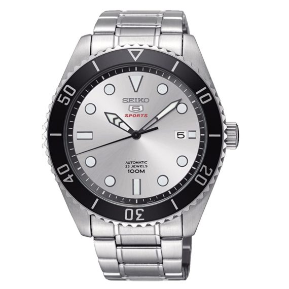 SEIKO 5 Sports SRPB87K1 Orologio Automatico Silver Dial